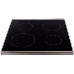 Electrolux 3970513234 Flat on cooking surface with stove frames