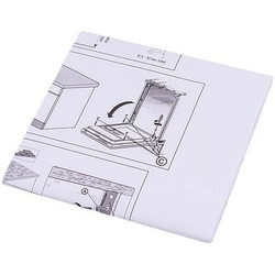AEG 140043534043 Template for mounting the door front for a dishwasher