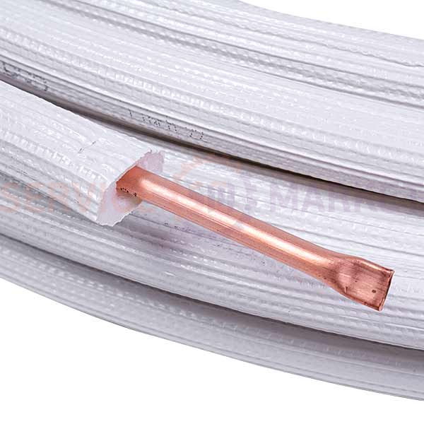Copper pipe in insulation 1/4'' 1m (D=6mm, coil 25m) ISOCLIMA spa (sales multiples of 25m)
