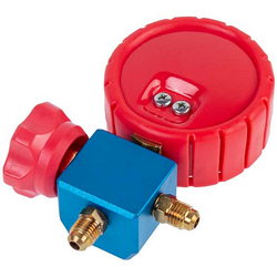 Manometric manifold 1-valve DBF-L-01HGF (R-22 R-410A R-134A R-404A) high pressure (1/4''-1/4'' SAE)