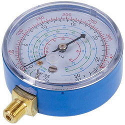 Манометр низького тиску B70/500PSI (D корпуса = 68mm, R410A R22 R134A R404A)