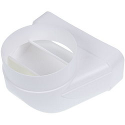 Патрубок (вихідний, колінчастий) для вентиляції варильної панелі з витяжкою AEG 4055385282