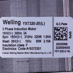 Motor for washing machine automatic Electrolux 140163723012