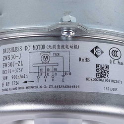 Unit fan motor for air conditioner C&H 15013085 ZWS30-J(FW30J-ZL) 30W 176-375V, rod 8x60mm