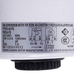Unit fan motor for air conditioner C&amp;H 15012098 YYR25-4A-PG 35W 220-240V 0.31A