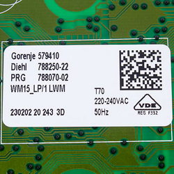 Control board for washing machine Gorenje 809572