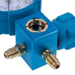 Manometric manifold 1-valve LEETO LMG-1-SL low vise