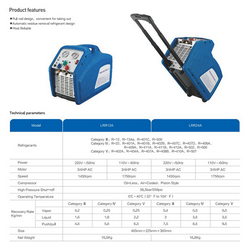 Freon regeneration, pumping, and recycling station LEETO LRR-12A
