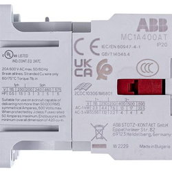 Contactor (magnetic starter) 4-pin GENERAL ELECTRIC UNOX KVE1115A 4kW 400V 20A