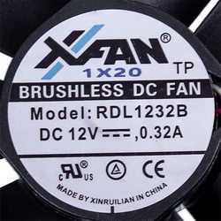 Fan RDL1232B 12V DC 0.32A 120x120x32mm L=2000mm UNOX KVN1164A