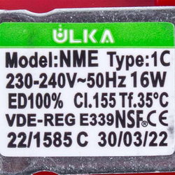 Pump for automatic wash UNOX KPM1000A XF/XFT ULKA NME Type 1C 16W 230V