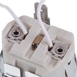 Halogen lamp socket UNOX KVE1015A 220-230V G9 D=35.5mm L cable=100mm