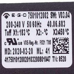 Operating chamber drying thermostat Rational 40.06.683P 200-240V X1:183°C - X2:°C - X3:450°C