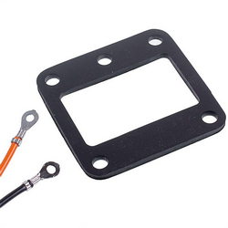 Steam generator heater with gasket Rational 87.00.366 9000W 230/400V L=190mm, flange 82x80mm