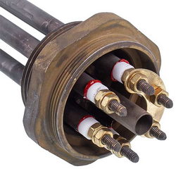 Shade block for electric boiler Kawai 4.5 kW 220V (stainless steel) L=285mm nut 1 1/2" (48mm)