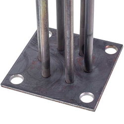 Shade block 4.5 kW (stainless steel) L=340 mm flange 100x100 mm for electric boiler Elecrton-T