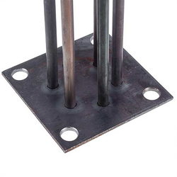 Shade block 6 kW (stainless steel), L=340 mm flange 100x100 mm for Electron-T electric boiler