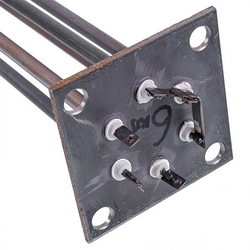 Shade block 6 kW (stainless steel), L=340 mm flange 100x100 mm for Electron-T electric boiler