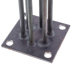 Shade block 9 kW (stainless steel) L=385 mm flange 100x100 mm for Electron-T electric boiler