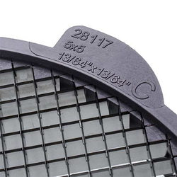 Dicing kit 5x5x5mm Robot Coupe 28110 Lattice D=205mm Slicer D=190mm