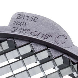 Dicing kit 8x8x8mm Robot Coupe 28111 Lattice D=205mm Slicer D=190mm