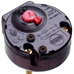 Thermostat for boiler Thermowatt RTS 3 16A 250V, length L=270mm, F.78/S.90 FLAG + connector to lamp