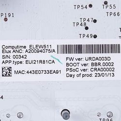 Indication module for washing machine Electrolux 4055872826 (without firmware)