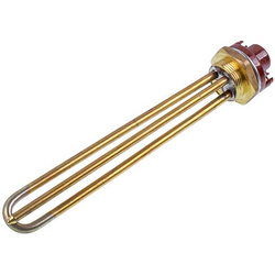 Tank for a boiler with a thermostat 4000W (copper) L=255mm flange 54mm 1 tube for the sensor