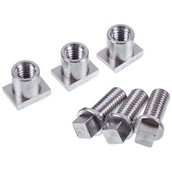 Комплект гвинтів та гайок (по 3 шт.) для кріплення лез до ножа м&aposясорубки Unger (CUVITINEW) Lame Italia 100040