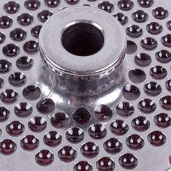 Grate for meat grinder Lame Italia 100200 4.5mm D=70mm (with center and two grooves) Enterpise 12 (PF1245CM)