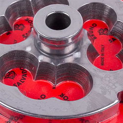 Lame Italia meat grinder Grate 100370 “0” D=100mm (with center and two grooves) Enterpise 32 (PF3200CM)