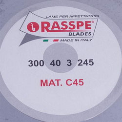 Knife for slicer Rasspe 3300.09 E9 D=300mm (300x245x40x3mm)
