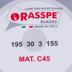 Knife for slicer Rasspe 3195.00 D=195mm (195x155x30x3mm)