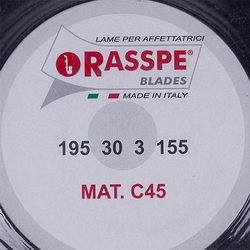 Teflon bottom for slicer Rasspe 3195.00-TD=195mm (195x155x30x3mm)