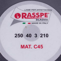 Teflon bottom for slicer Rasspe 3250.00-TD=250mm (250x210x40x3mm)