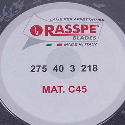 Teflon bottom for slicer Rasspe 3275.00-TDD=275mm (275x218x40x3mm)