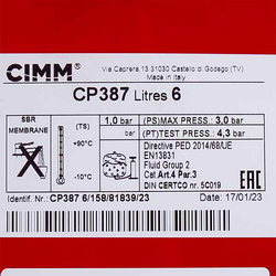 Expansion tank 6 l for gas boiler Baxi/Westen 5693920