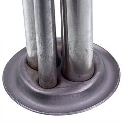 Flange for dry shade for boiler D outer=62mm L tubes=425/365/180/240mm (for anode M4)