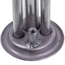 Flange for dry shades for boiler D outside = 62mm L tubes = 425/290/240mm (for anode M6)