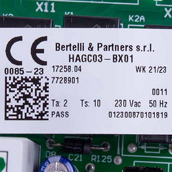 Control board for gas boiler Baxi/Westen 7726557