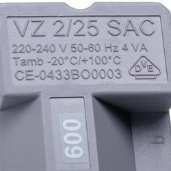 Underbed transformer VZ2/25 SAC L cable=600 mm for gas boiler Baxi/Westen 8620370