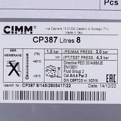 Expansion tank 8 l for gas boiler Baxi/Westen 5663880