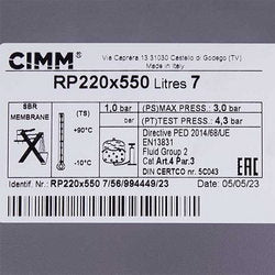 Expanding tank 7 l for gas boiler Ferroli 39827800