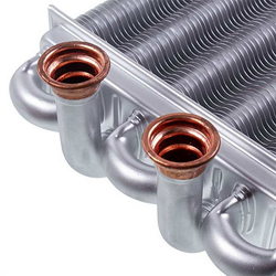 Bithermal heat exchanger for gas boiler Ferroli 39819540