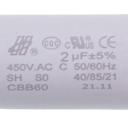 Capacitor 2 uF 450 V for circulation pump