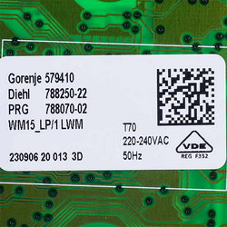 Caravan board for Gorenje 604805 washing machine