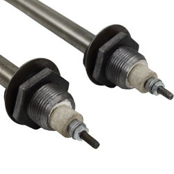 Water heater 5000W (stainless steel) L=420mm M22 (straight)