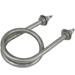 Heating element for food boiler 3500W (stainless and black steel) L=175mm M22 (round)