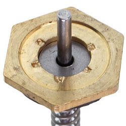 Water block rod (12 mm thread) for geyser