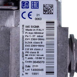 Gas valve Sit Sigma 845.070 for gas boiler